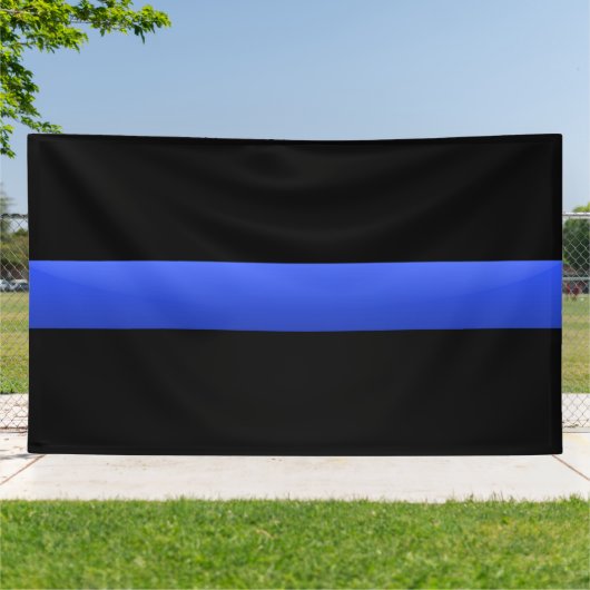 Thin Blue Line Spandoek (Buitenkant)