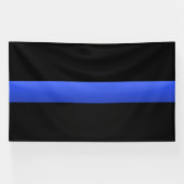 Thin Blue Line Spandoek (Horizontaal)