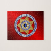 Thin Blue Line Star Badge Legpuzzel (Horizontaal)