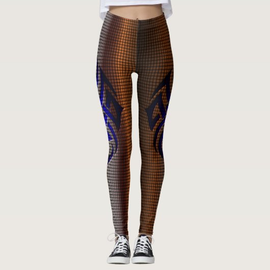 Thin Blue Line - Starburst Leggings (Voorkant)