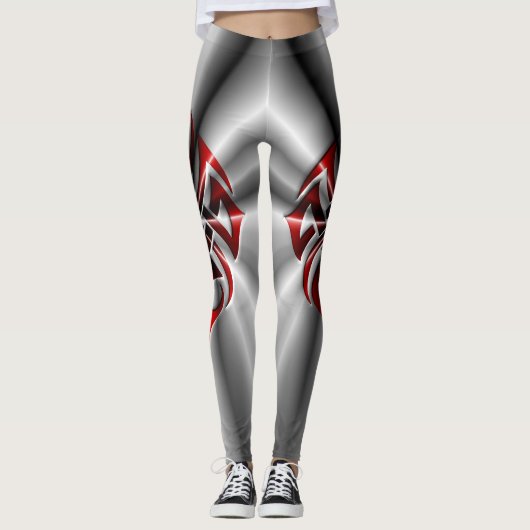 Thin Blue Line - Starburst Leggings (Voorkant)