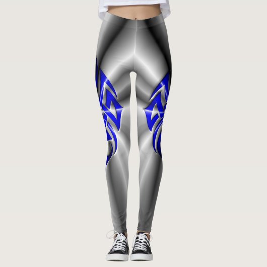Thin Blue Line - Starburst Leggings (Voorkant)