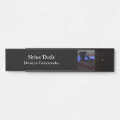 Thin Blue Line - Stars and Stripes Flag Salute Deurbordje (Voorkant)