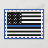 THIN BLUE LINE STEMP BRIEFKAART (Voorkant)