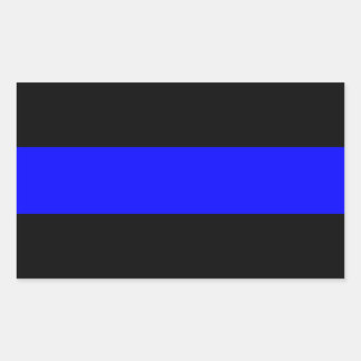 Thin Blue Line-Sticker Rechthoekige Sticker