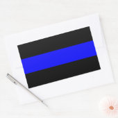 Thin Blue Line-Sticker Rechthoekige Sticker (Envelop)