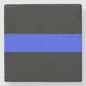 Thin Blue Line Stone Onderzetter (Voorkant)