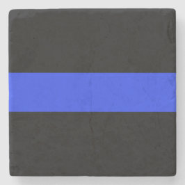 Thin Blue Line Stone Onderzetter