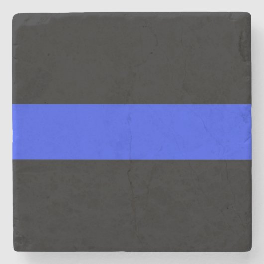 Thin Blue Line Stone Onderzetter (Voorkant)