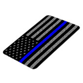 THIN BLUE LINE SUPPORT POLICE MAGNET MAGNEET (Linkerzijde)