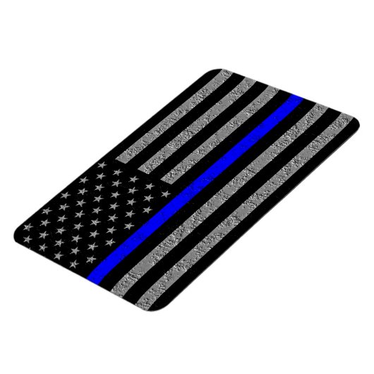 THIN BLUE LINE SUPPORT POLICE MAGNET MAGNEET (Linkerzijde)