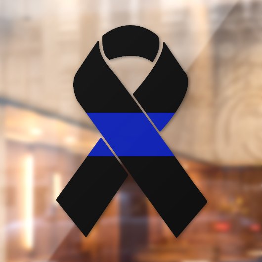 Thin Blue Line Supporter Window Cling Raamsticker (Vel 2)