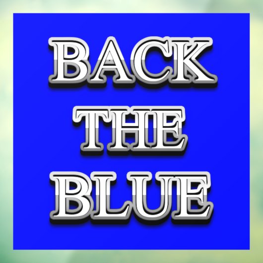 Thin Blue Line Supporter Window Cling Raamsticker (Vel 3)