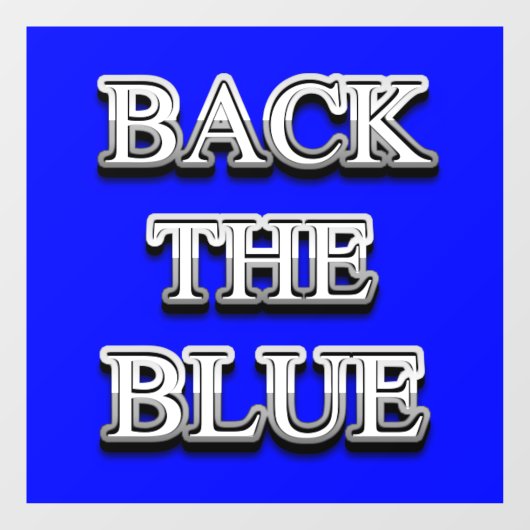 Thin Blue Line Supporter Window Cling Raamsticker (Vel)