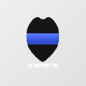 Thin Blue Line Supporter Window Cling Raamsticker (Vel)
