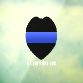 Thin Blue Line Supporter Window Cling Raamsticker (Vel 3)