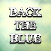 Thin Blue Line Supporter Window Cling Raamsticker (Vel 3)