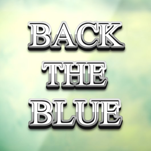 Thin Blue Line Supporter Window Cling Raamsticker (Vel 3)