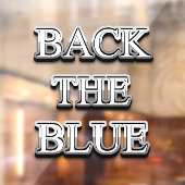 Thin Blue Line Supporter Window Cling Raamsticker (Vel 2)