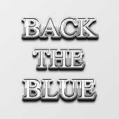 Thin Blue Line Supporter Window Cling Raamsticker (Vel)