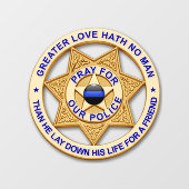 Thin Blue Line Supporter Window Cling Raamsticker (Vel)