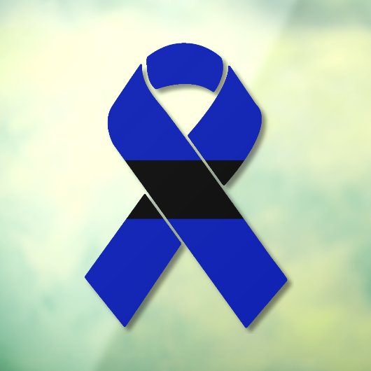 Thin Blue Line Supporter Window Cling Raamsticker (Vel 3)