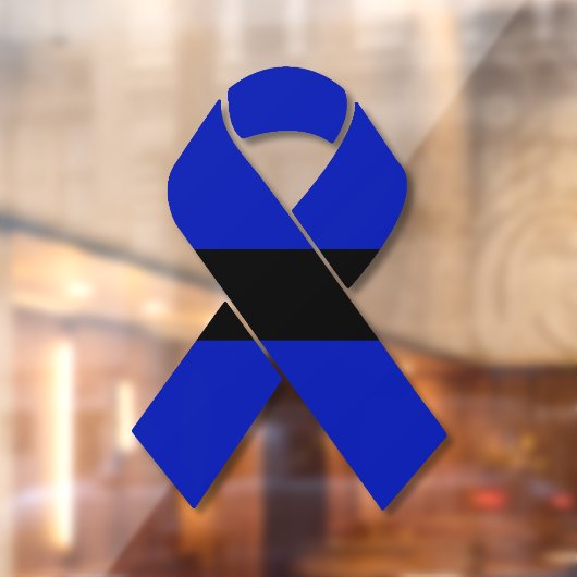 Thin Blue Line Supporter Window Cling Raamsticker (Vel 2)