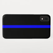Thin Blue Line Symbol op Case-Mate iPhone Case (Achterkant (horizontaal))
