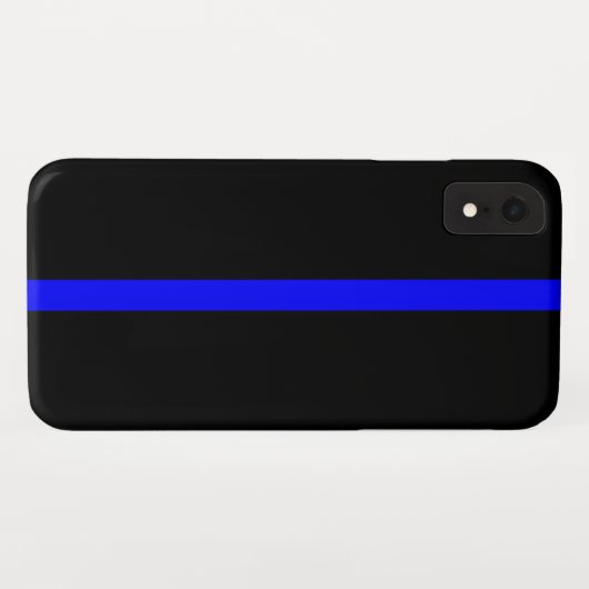 Thin Blue Line Symbol op Case-Mate iPhone Case (Achterkant (horizontaal))