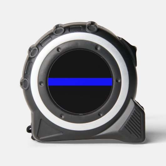 Thin Blue Line Symbolisch op een Rolmaat (Voorkant)