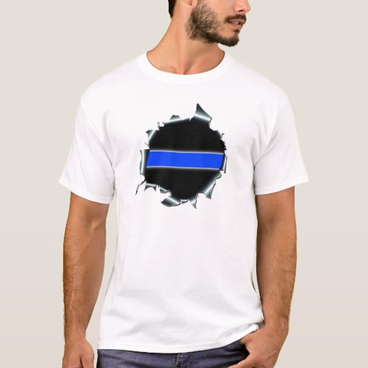 Thin Blue Line T-shirt (Voorkant)