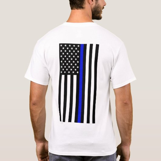 Thin Blue Line T-Shirt - Terug (Achterkant)