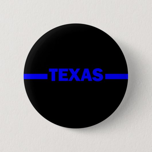 Thin Blue Line-TEXAS-politieman Ronde Button 5,7 Cm (Voorkant)