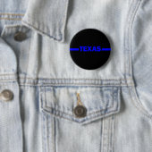 Thin Blue Line-TEXAS-politieman Ronde Button 5,7 Cm (In situ)