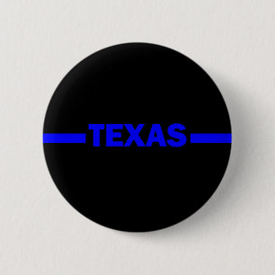 Thin Blue Line-TEXAS-politieman Ronde Button 5,7 Cm