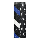 Thin Blue Line thermische droogtrommel Thermosbeker (Achterkant)