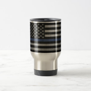 Thin Blue Line Travel Mug Reisbeker