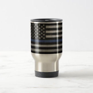 Thin Blue Line Travel Mug Reisbeker