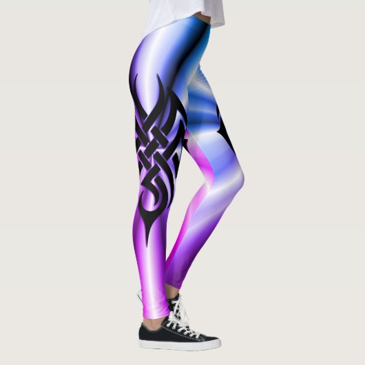 Thin Blue Line - Tribal Starburst Leggings (Rechts)