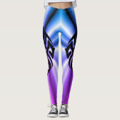 Thin Blue Line - Tribal Starburst Leggings (Voorkant)