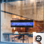 Thin Blue Line Triumping over de boze vensterkoppe Raamsticker (Cafe Raam)