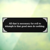 Thin Blue Line Triumping over het aambeeld Raamsticker (Vel 3)