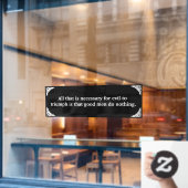 Thin Blue Line Triumping over het aambeeld Raamsticker (Cafe Raam)