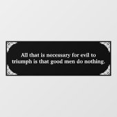 Thin Blue Line Triumping over het aambeeld Raamsticker (Vel)