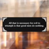 Thin Blue Line Triumping over het aambeeld Raamsticker (Vel 2)