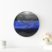 Thin Blue Line Trooper Flag Salute Grote Klok (Huis)