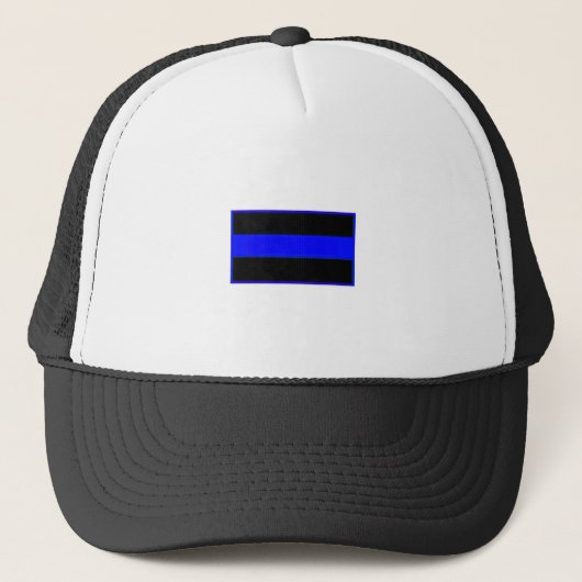 Thin Blue Line Trucker Hat Pet (Voorkant)