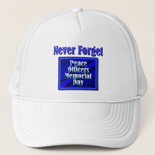 Thin Blue Line Trucker Pet (Voorkant)