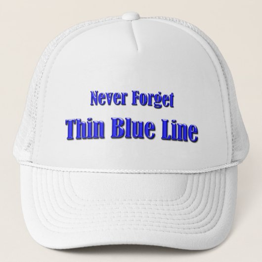 Thin Blue Line Trucker Pet (Voorkant)