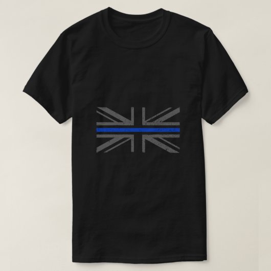 Thin Blue Line UK Police Union Jack Flag Classic T-shirt (Design voorkant)